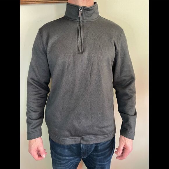 Van Heusen Men’s Gray Pullover 1/4 Zip Athletic Top (Size: Medium) - Picture 4 of 14